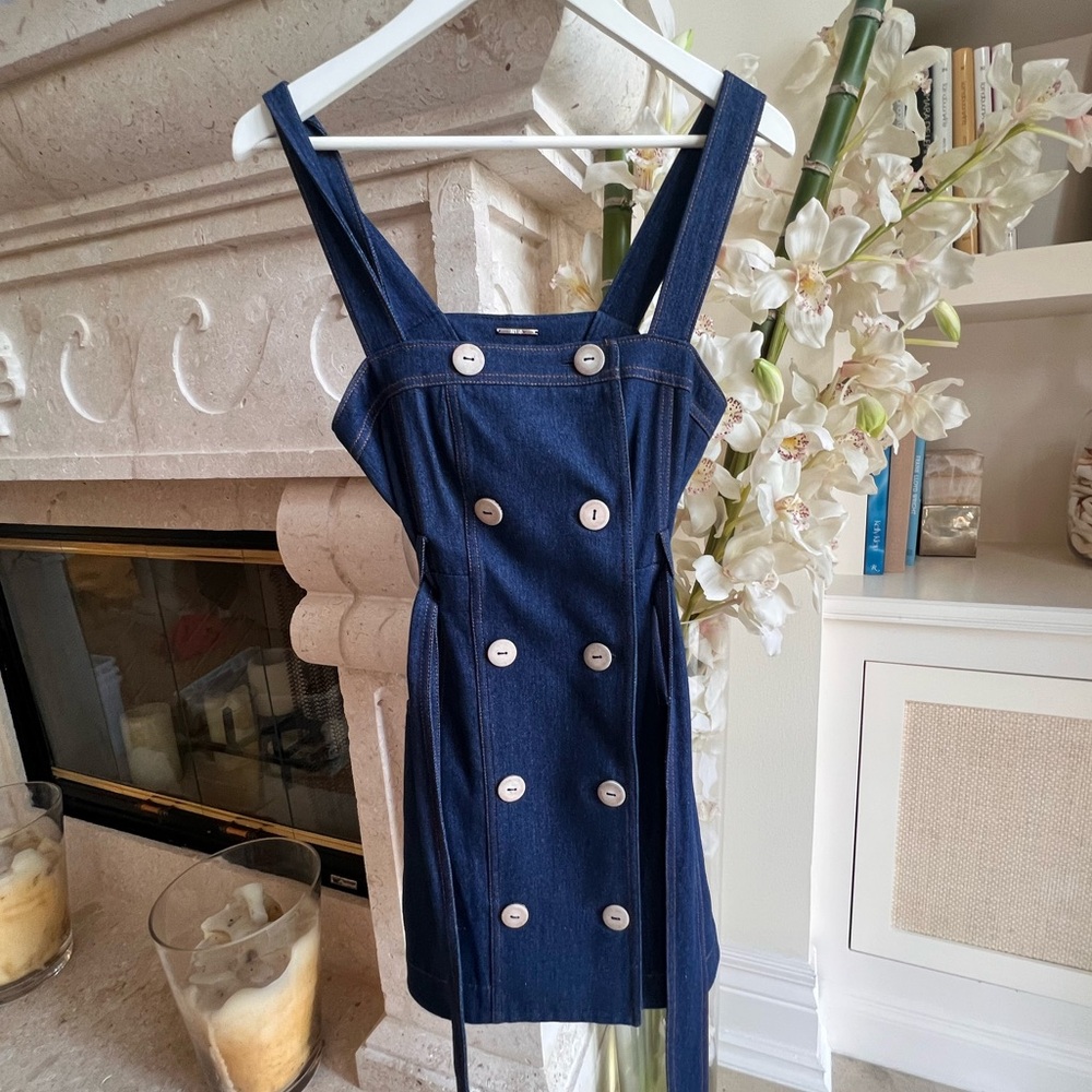 Denim blue dress